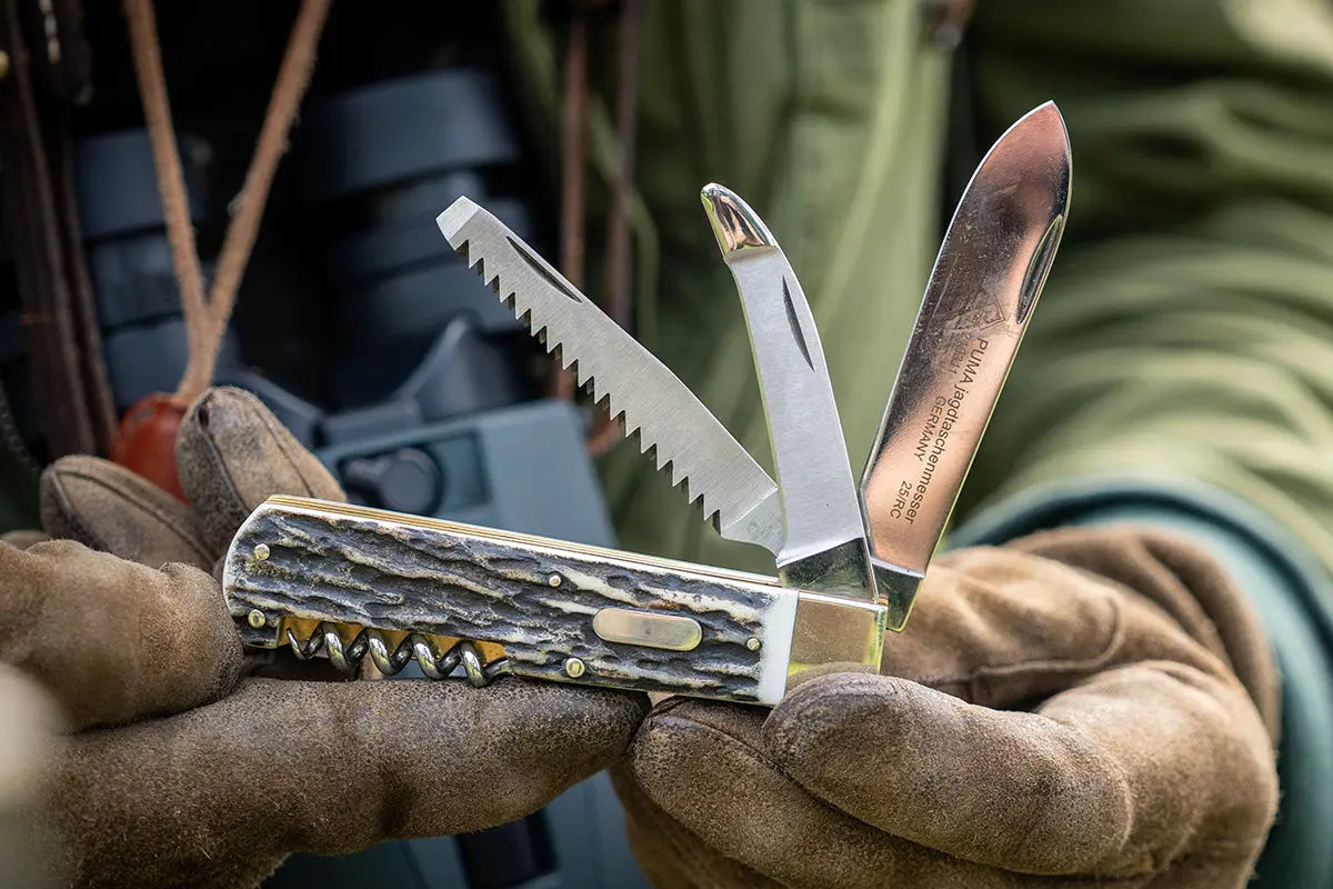 PUMA 4-Piece Hunting Pocket Knife FAOS Edition “Roe Deer”